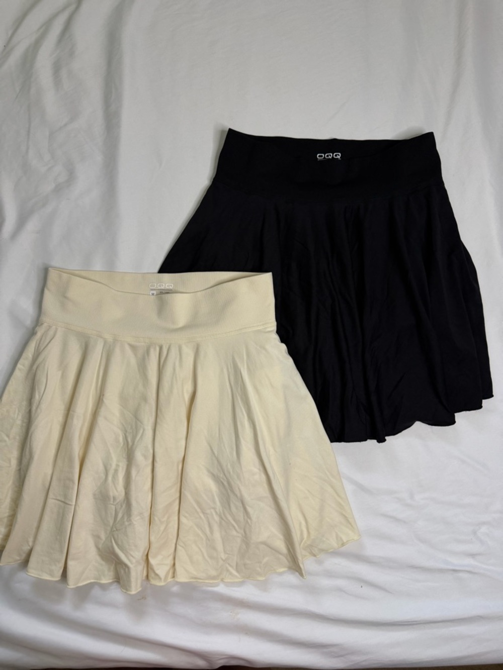 OQQ skort bundle of 1 - black & cream